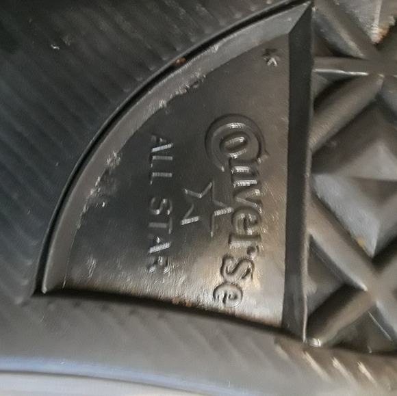 Black Converse high tops size 10 - Picture 6 of 6